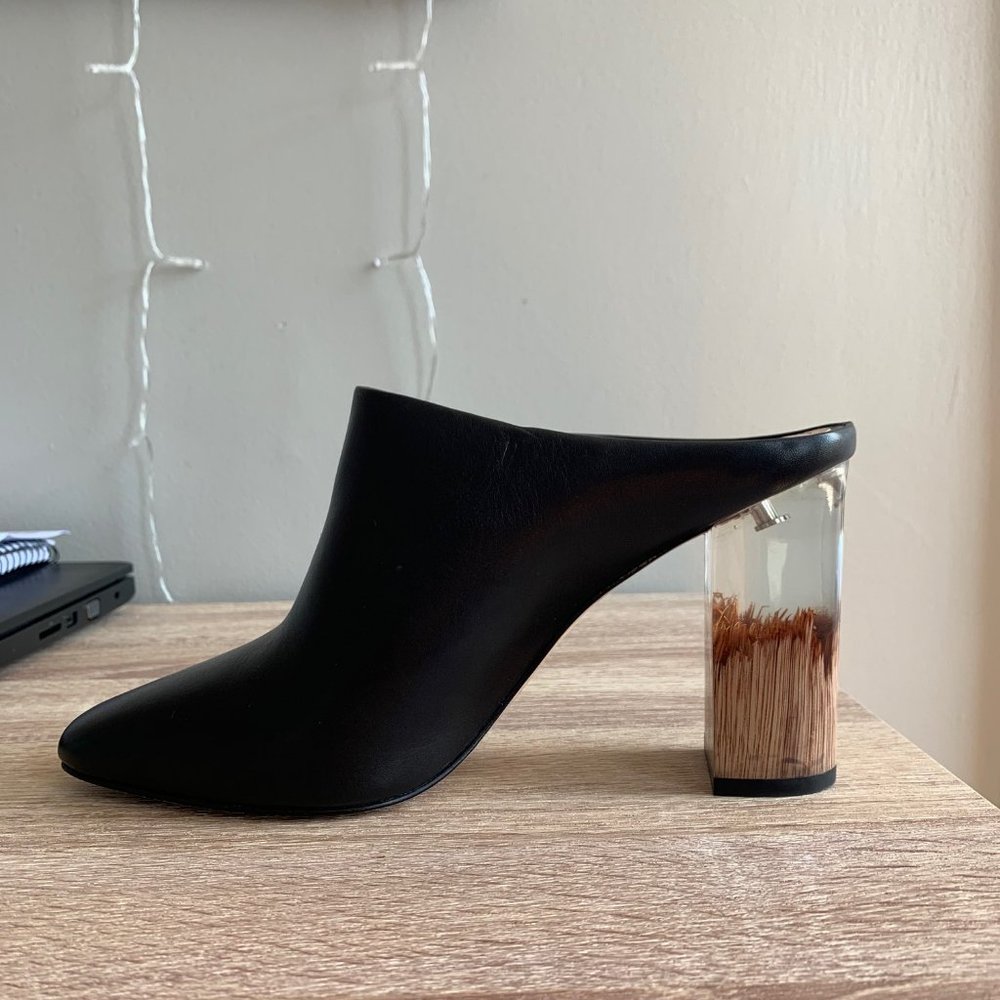 Black mule heel